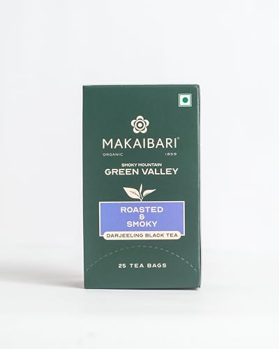 Image of Makaibari Green Valley Apoorva Finest Darjeeling Roasted Black 25 Tea Bags | Darjeeling Single Estate