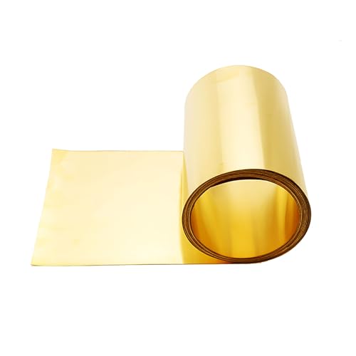 COYOUCO H62 Brass Foil,Brass Sheet Roll,Film Brass Foil Plate,Thickness 0.5Mm,Width 10-40Mm,Length 1M,30mm