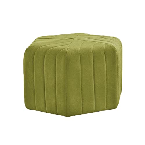Tabouret de canapé carré vert clair pour entrée et chambre chaleureuse - 2
