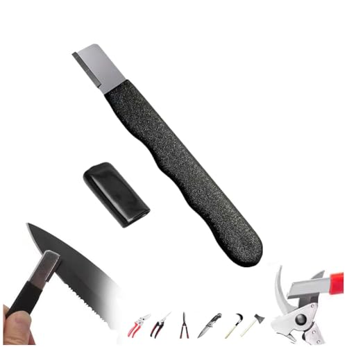 Outdoor Portable Dual-Purpose Whetstone, Whetstone Knife Sharpener, Pocket Blade Sharpener, Multipurpose Garden Tool Blade Sharpener for Knife Gardening Pruner, Loppers, Pruning Shears