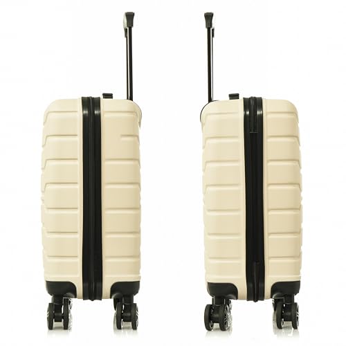 Image of InUSA TREND 20-Inch Carry-On Hardside Spinner Luggage Lightweight Sand