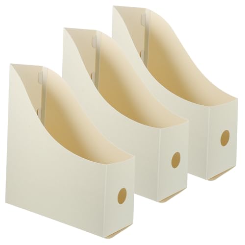 HOMSFOU 3個 ファイル ラック フォルダー 紙 オーガナイザー 収納 ボックス