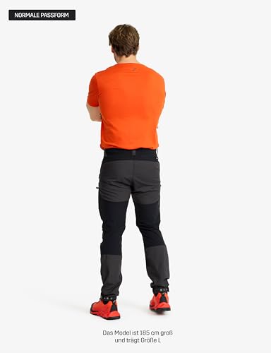 RevolutionRace Herren RVRC GP Pro Pants, Hose zum Wandern und für viele Outdoor-Aktivitäten, Jet Black, L