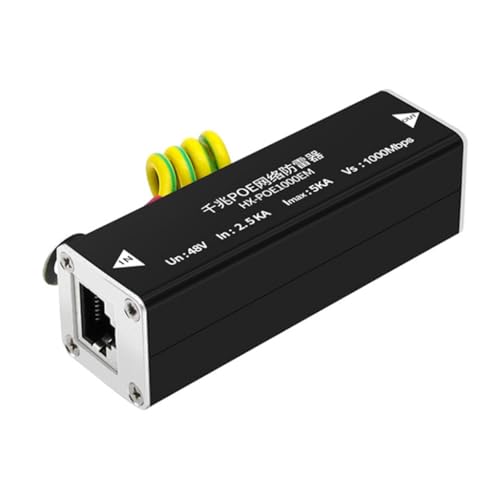 Protector de red Ethernet de 100 Mbps que mejora la seguridad del dispositivo Imax = 5 KA, pulgadas = 2.5 KA para entornos empresariales