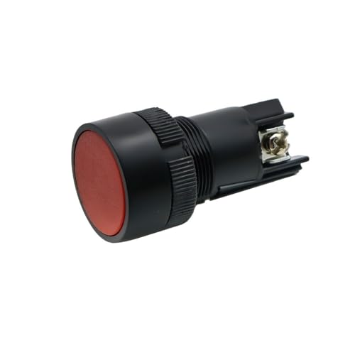 Interrupteur de sécurité 22 mm noir blanc bouton-poussoir