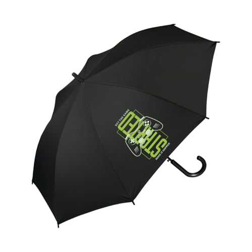 CUATROGOTAS - Paraguas juvenil automático con diversos estampados y colores - Mango Curvo - Paraguas Resistente y de calidad- 98 cm de diámetro y 82 cms de largo