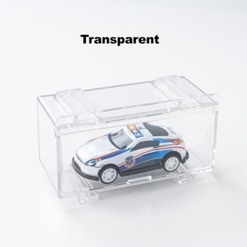 Image of 1:64 5PC Transparent Acrylic Display Case Display Box Parking Display Shelf | Modular Car Display Case, 1 /64 Diecast Hot Wheels Model Cars Storage, Display Shelf Accessory