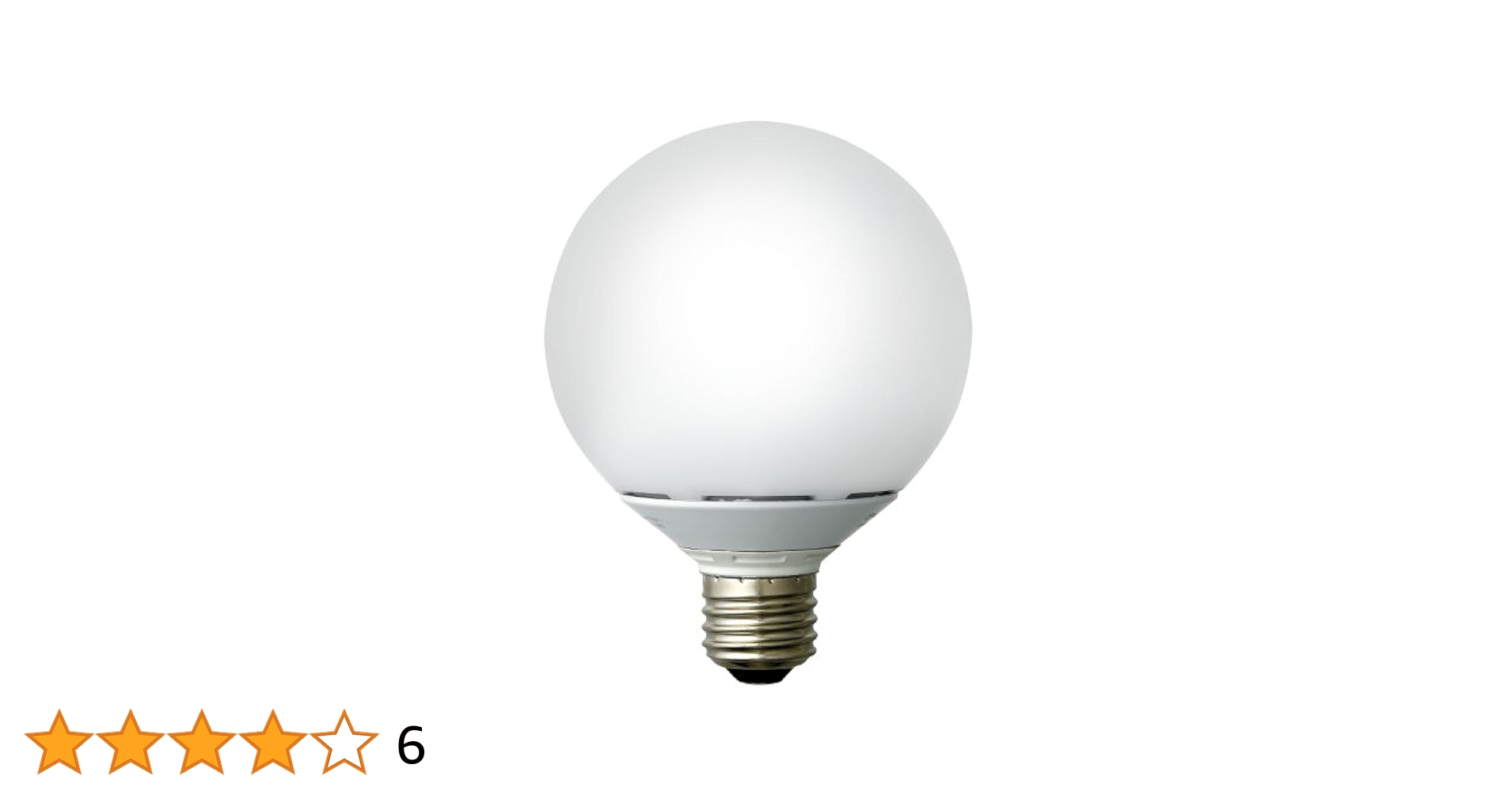 ELPA エルパ LED電球 一般電球A形 40W形 口金直径26mm 電球色 広配光 LDA5L-G-G5014 w17b8b5 Amazon | ELPA LED電球 ボール球形 40W形 口金直径26mm G95