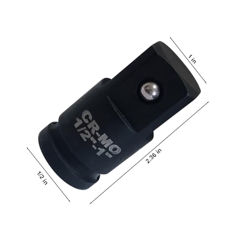 Image of 1 /2 Drive to 1 Inch Impact Socket Adapter and Reducer for Auto Construction
