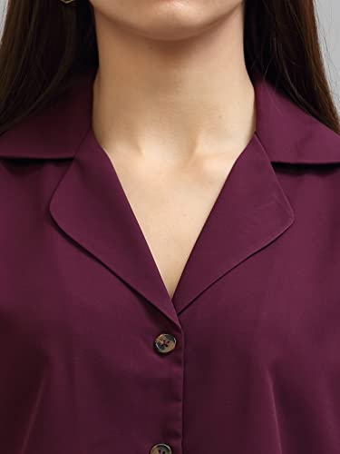 Image of Style Quotient Women Purple Formal Shirt