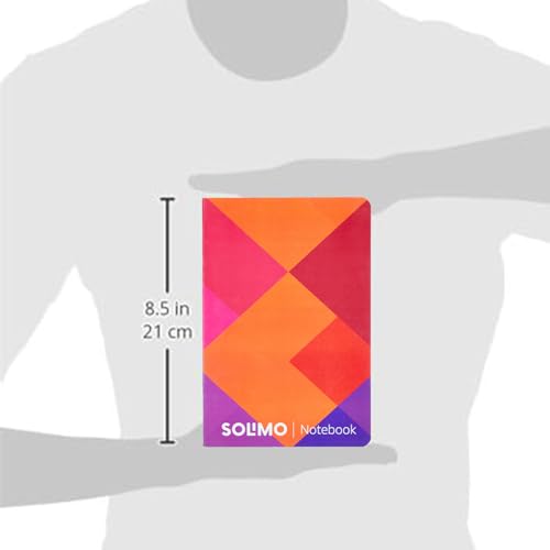 Image of Amazon Brand - Solimo A5 Ruled Notebook | 90 GSM | Flat Lay Binding | Rounded Corners | Flexible Soft Cover | Suitable for Sketching or Doodling, To-do lists & more (160 Pages)