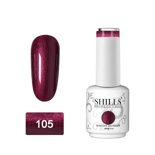 Image of SHILLS PROFESSIONAL UV /LED Soak Off Gel Polish Finish Color Shade 105 15 Millilitres