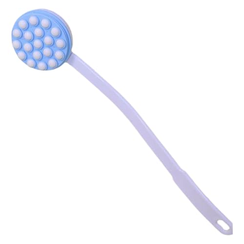 Aplicador de loción de espalda, cepillo de mango largo, cepillo de ducha con cerdas, herramienta de masaje corporal, accesorio de baño con mango ergonómico, suministros de baño para cuidado