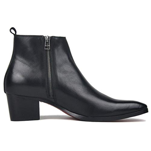 Osstone OS-JY008-US Dress Boot For Men Leather Chukka Designer Chelsea Boots Casual Heel Shoes Zipper-Up Os-Jy008 thumb #1