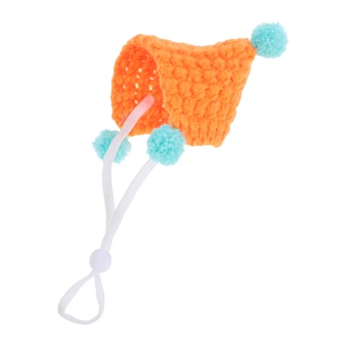 Happyyami Knitted Mini Hat for Guinea Pigs Small Animals Strap Cute Holiday Costume Accessory for Hamsters for Festive Pet Photography