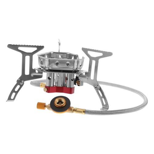 iplusmile Fornello pieghevole in metallo resistente Stufa antivento portatile per esterno Accessorio per escursioni e picnic e