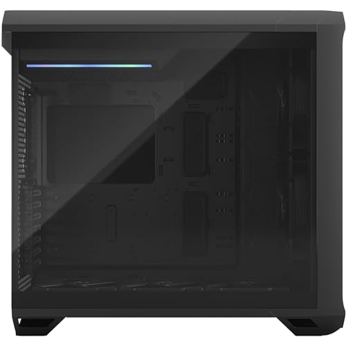 Image of Fractal Design Torrent Black - Light Tint Tempered Glass Side Panel - Open Grille for Maximum air Intake - Two 180mm PWM and Three 140mm Fans Included - Type C - ATX Airflow Mid Tower PC Gaming Case