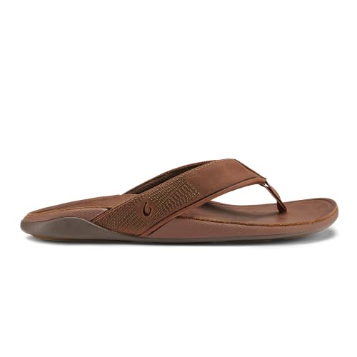 Image of OluKai Tuahine Men's Waterproof Leather Sandals, Versatile Beach Flip Flops