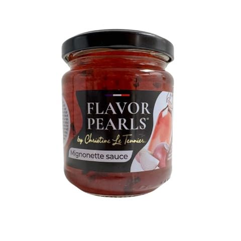 Christine Le Tennier "Mignonette Sauce" Shallot & Vinegar Pearls (200 Grams/7 oz Jar) France