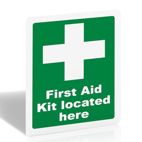 First Aid Kit Located Here Sign 200mm x 150mm Ã¢â‚¬â�