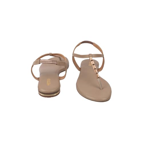 Image of Metro Women Synthetic Leather Flat Fashion Sandal