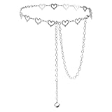 Xindojuz Heart Chain Belts for Women, 48