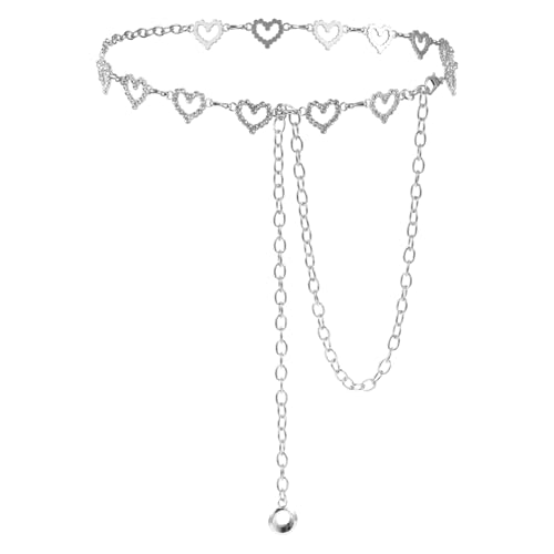 Xindojuz Heart Chain Belts for Women, 48