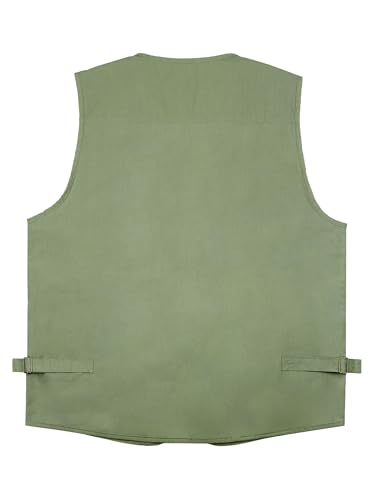 Image of Men's Poplin Outdoors Travel Sports Multi-Pockets Work Fishing Vest