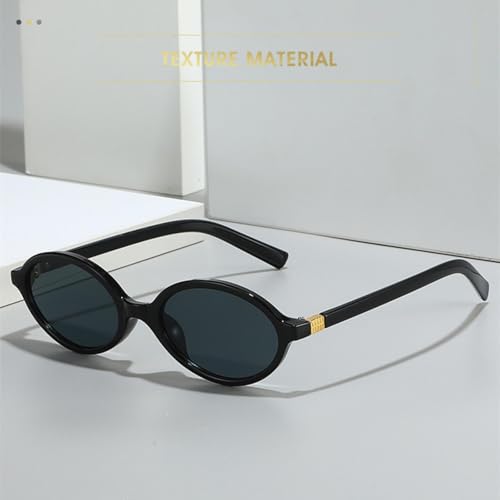 Luxury Small Frame Oval Sunglasses Women for Men Vintage Punk Popular Outdoor Travel Uv2