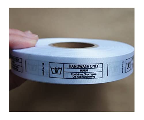 Étiquettes de lavage tissu imprimé entretien textile soin vêtements 20mm