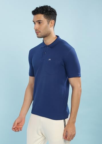 Image of Force NXT Polo Neck T-Shirt for Men Pack of 1 | Regular Fit T-Shirt for Men | Premium Super Combed Rich Cotton Polo Shirt | Men's Ultra Soft Half Sleeve T-Shirt