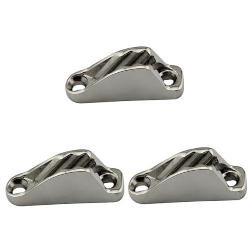 balacoo 3pcs Sailboat Marine Wire Holder Marine Loops Cleat Rope Line Cleat for Yacht