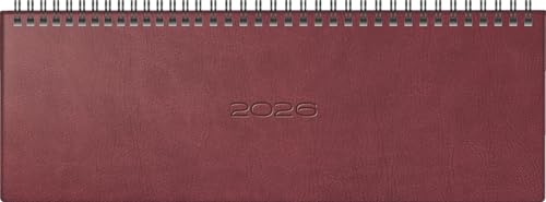 rido/idé Querterminbuch Mod. septant 2026 | 305×105 mm, Kunstleder, braun