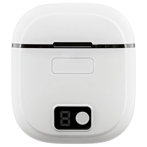 Cortaúñas eléctrico recargable con LED, funcionamiento ultrasilencioso, colección de desechos, inteligente para personas mayores, 2.9 x 2.6 pulgadas, blanco