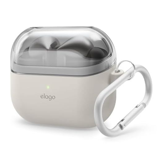 elago Compatível com Samsung Galaxy Buds 3 e capa para Galaxy Buds 3 Pro, capa dupla com mosquetão, capa de silicone premium + TPU, carregamento sem fio, acessórios de fone de ouvido, para homens,