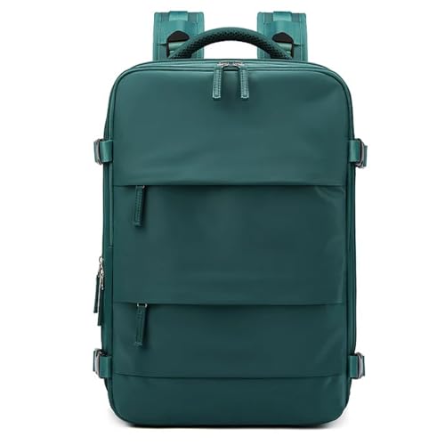 Mochila de Viagem Grande P/Mulheres e Homens Bagagem de mão Impermeável Esportes ao ar livre 30L (VERDE)