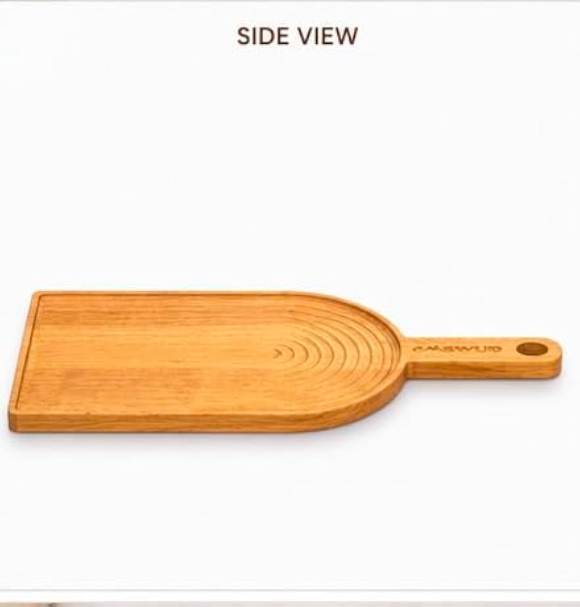 Fluted Wave Paddle Serving Board, Elegant Design