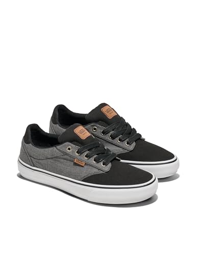 Vans Vans Men's Atwood Deluxe Sneaker, (Mixed) Black/Gray/Black, 11