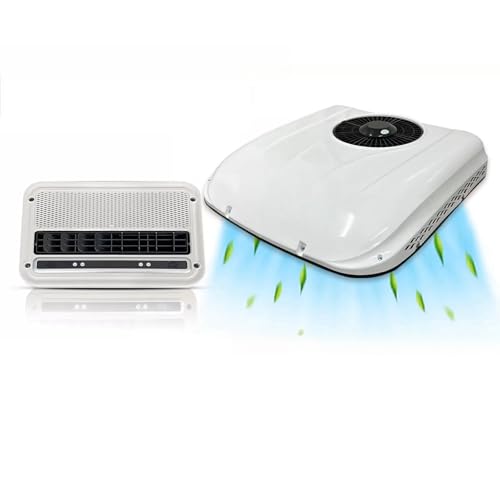 12V 1600W Car Air Conditioner, 10000BTU Electric Parking Air Conditioner, RV Rooftop Air Conditioner Unit for RV Motorhome Trucks Caravan Mixizap