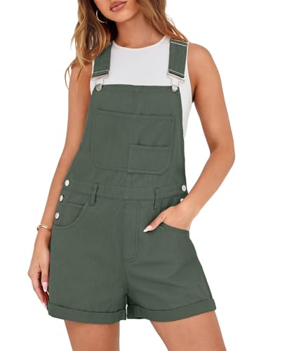 10 Best Short Overalls for Women That Nail Effortless Style 9 Lepunuo Women's Denim Overalls Summer Jumpsuit
