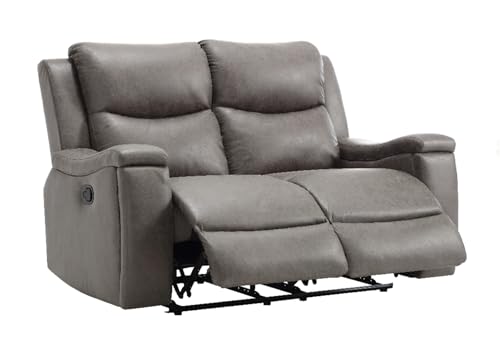 mymai Sofagarnitur, Polstergarnitur 3tlg, Grau Kunstleder, Sofa Mit Relaxfunktion, Couchgarnitur, Wohnzimmer Sofa, Couch, Sofa Set für Wohnzimmer – Bild 3