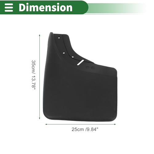 Image of Motoforti Mud Flaps Splash Guards Mud Guards for Chevrolet for GMC C /K Pickup 1988-1998 W /Mount Accessories