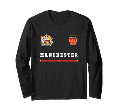Manchester Sports/Soccer Jersey Tee Flag Football Long Sleeve T-Shirt