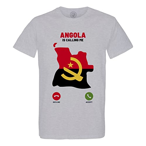 T-Shirt Angola is Calling Me l'Honneur de la Culture Africaine à Col Rond Homme