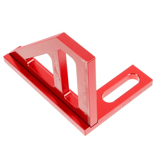 ARTIBETTER Square for Woodworking 45/90 Degree Angle Ruler Multi-Angle Measuring Ruler Engineer Tools Sturdy Aluminum Alloy for Heavy Use