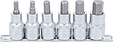 salida: Hexágono interior BGS 8887  Juego de puntas de vaso  entrada 12,5 mm (1/2\")  hexágono interior 6 - 14 mm  6 piezas