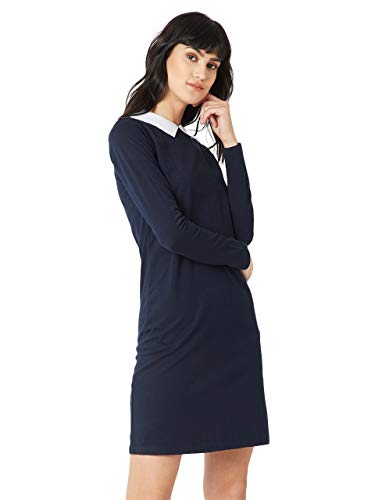 Image of Miss Chase Women's Cotton Collared Shift Dress