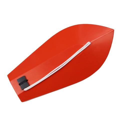 Adjustable Red Plastic Diver Plate for -Level Trolling — Swinging & Rocking Motion Fishing Tool Compatible with Bluefin Tuna and Migratory Fish, 150–390 mm Sizes, 36（12#(360mm)）（Orange and White）