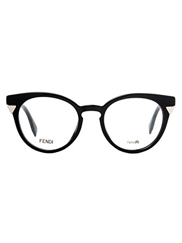 Fendi FF 0127 D28 48 Occhiali da Sole, Nero (Shiny...