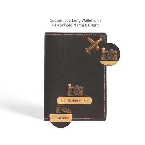 Image of Personalized Printed Passport Cover with Custom Name Design | Printed, Classy & Stylish | Customized Travel Accessories with Name | Travel Gifts